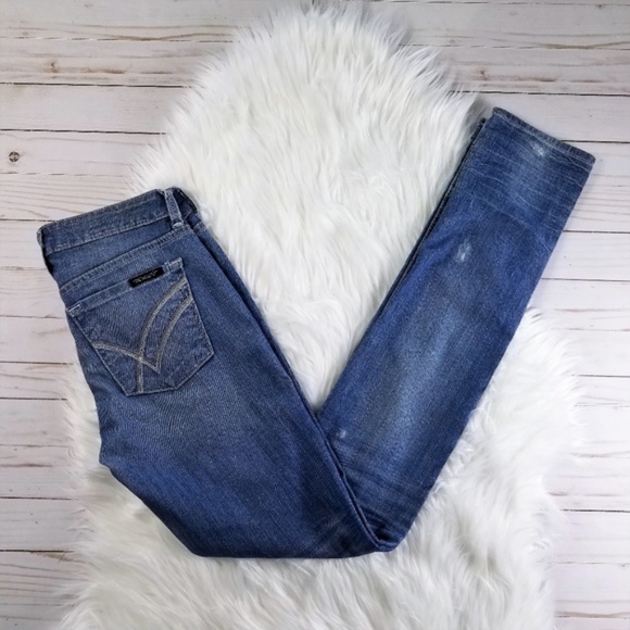 WILLIAM RAST Ultra Skinny Distressed Jeans Size 25 - Picture 2 of 8